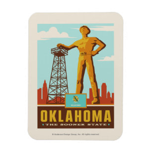Staatsstolz Oklahoma Magnet