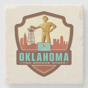 Staatsstolz  Oklahoma Steinuntersetzer