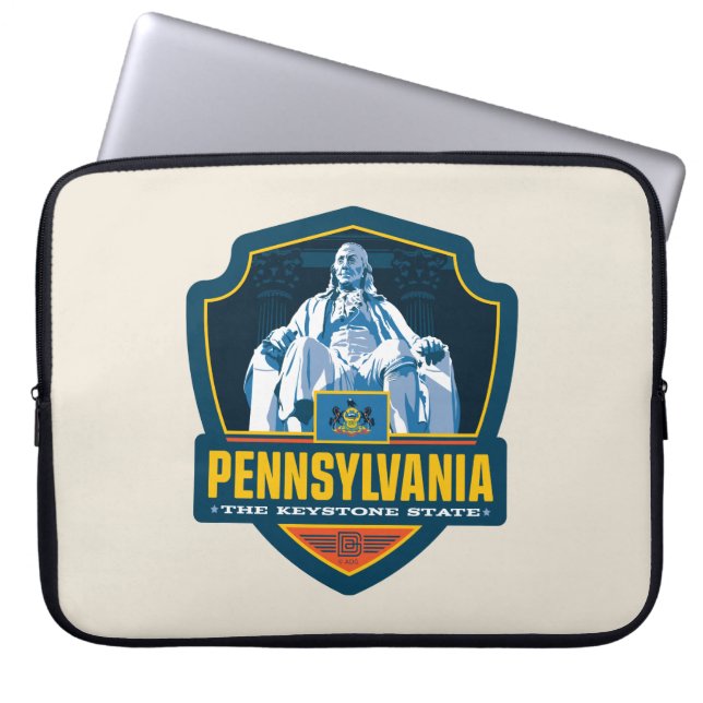 Staatsstolz | Pennsylvania Laptopschutzhülle (Vorderseite)