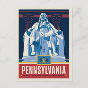 Staatsstolz   Pennsylvania Postkarte