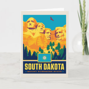 Staatsstolz South Dakota Karte