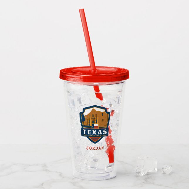 Staatsstolz | Texas Acryltrinkbecher (Vorderseite Ice)