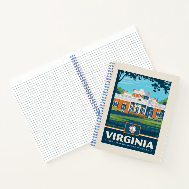 Staatsstolz | Virginia Notizbuch (Innenseite)