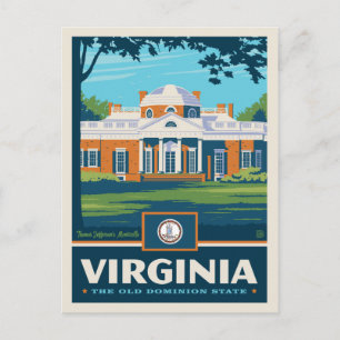 Staatsstolz   Virginia Postkarte