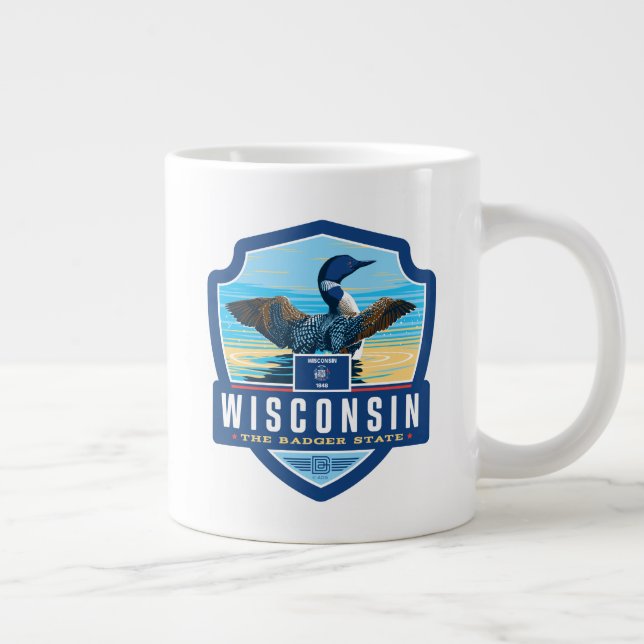 Staatsstolz | Wisconsin Jumbo-Tasse (Rechts)