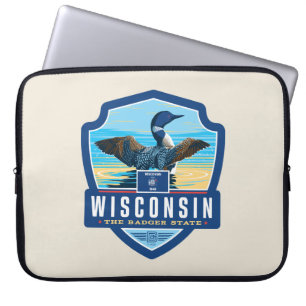 Staatsstolz Wisconsin Laptopschutzhülle