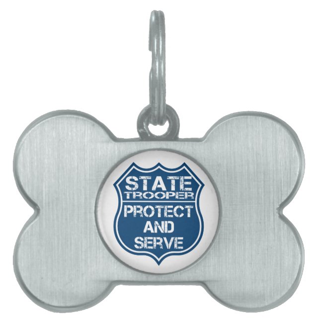 Staattrooper-Polizei-Abzeichen schützen sich und Tiermarke (Vorderseite)