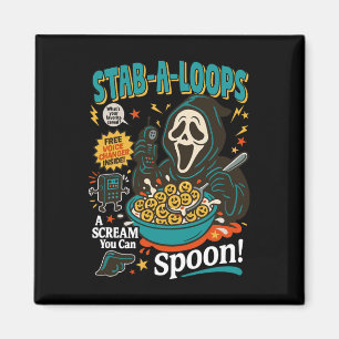 Stab-a-loops Horror Cereal Box Halloween Killer Br Magnet