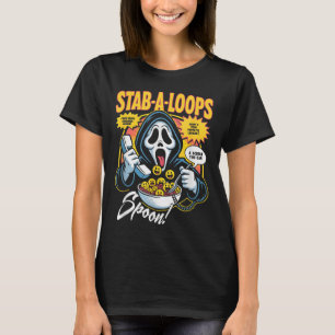 Stab-a-loops Horror-Cerealien-Schachtel Halloween T-Shirt