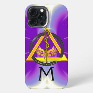 STAB DES ASKLEPIOS ZAHNARZT ZAHNHEILKUNDE MONOGRAM iPhone 13 PRO MAX HÜLLE