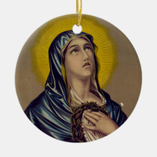 Stabat Mater unsere Lady der Trauern Keramik Ornament