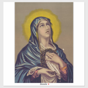 Stabat Mater Unsere Liebe Frau der Schmerzen Andac Aufkleber