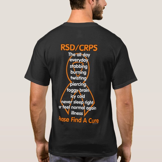Stabbing Burning Twisting...RSD/CRPS T-Shirt (Rückseite)