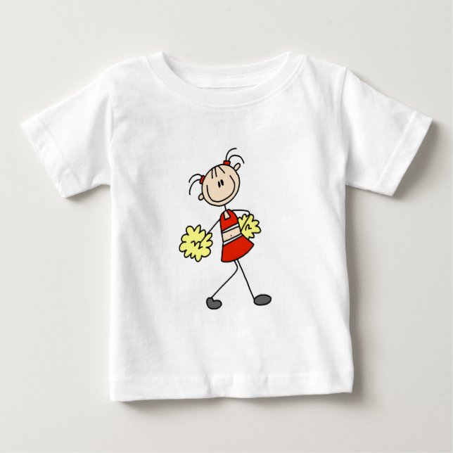Stäbchen-Figur Cheerleading T-Shirts und Geschenke (Vorderseite)