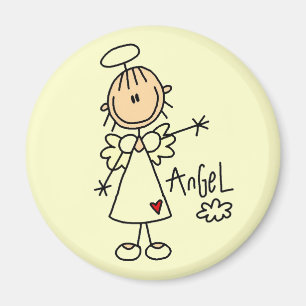 Stäbchenfigur Engel T-Shirts und Geschenke Magnet