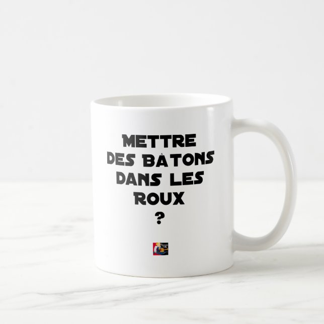 Stäbe in den rostroten stellen? - Wortspiele Kaffeetasse (Rechts)
