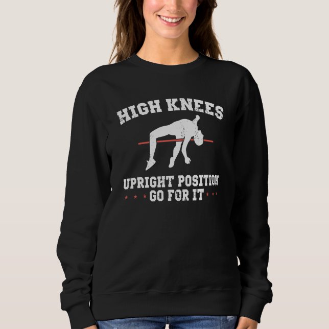 Stabhochspringer-Design für Stabhochspringer Vault Sweatshirt (Vorderseite)