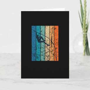 Stabhochsprung Retro Karte