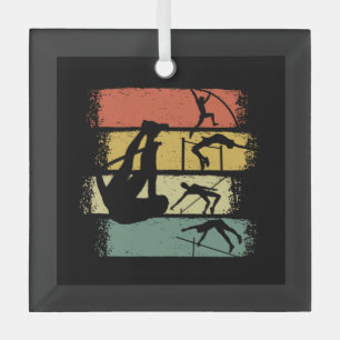 Stabhochsprung Retro Vintage Ornament Aus Glas
