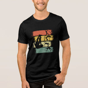 Stabhochsprung Retro Vintage Tri-Blend Shirt