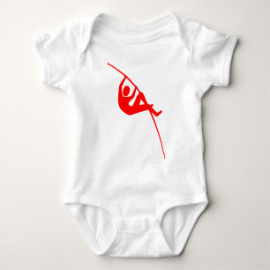 Stabhochsprung - Rot Baby Strampler