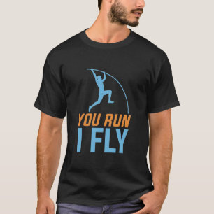 Stabhochsprung Stabhochspringer Leichtathlet T-Shirt