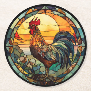 Stabile Glasröhre Runder Pappuntersetzer