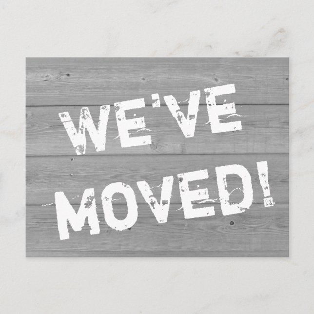 Stabile Postkarten aus depressiv wirkendem Holz (Vorderseite)