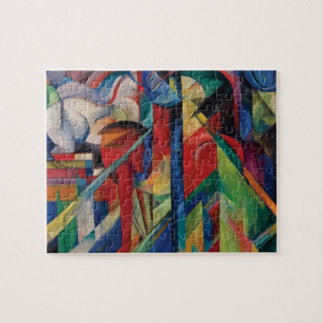 Stables von Franz Marc Puzzle (Horizontal)