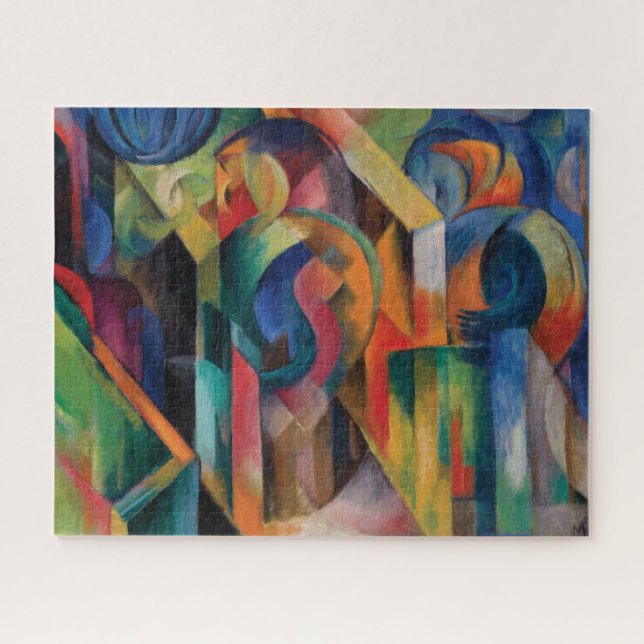 Stables von Franz Marc Puzzle (Horizontal)