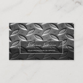 Stabloser abstrakter Rautenblechbus Visitenkarte