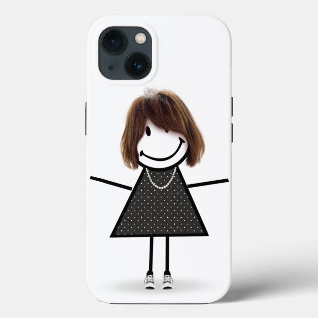 Stabmädchen in Sneakern mit Haar Case-Mate iPhone Hülle (Rückseite)