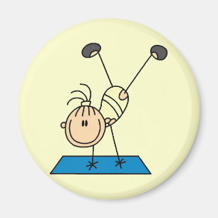 Stabmädchen macht Saltos T-Shirts und Geschenke Magnet