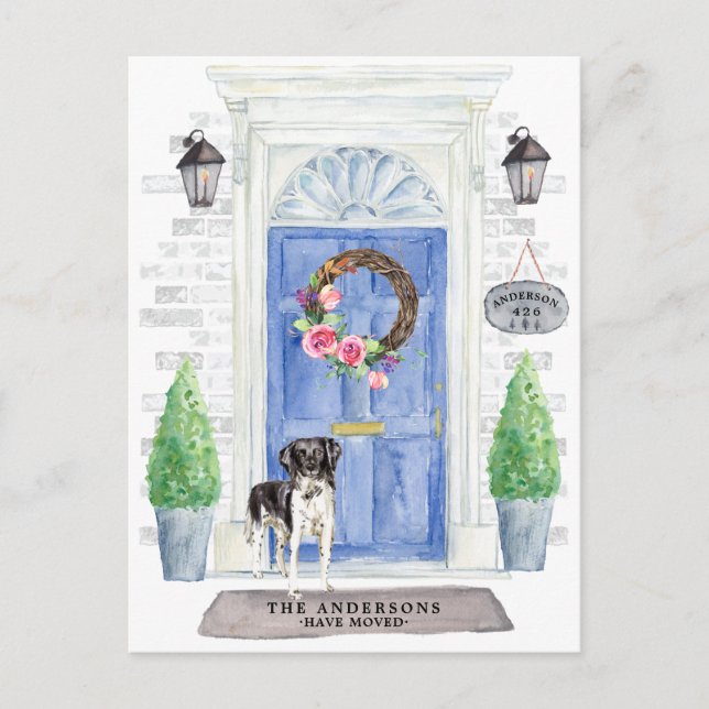 Stabyhoun Moving Announction Postcard Postkarte (Vorderseite)