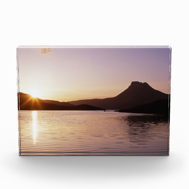Stac Pollaidh Sonnenuntergang Schottland Fotoblock (Vorderseite)