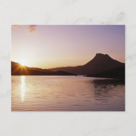 Stac Pollaidh Sonnenuntergang Schottland Postkarte