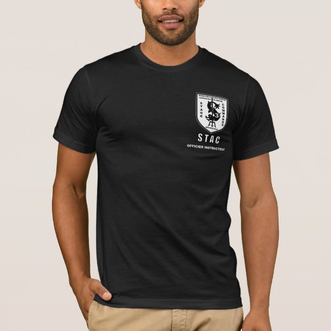 STAC VORDERER bw, OFFICIER INSTRUCTEUR T-Shirt (Vorderseite)