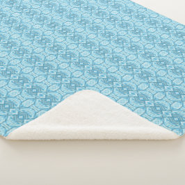 Staccato Hellblau Abstrakte Weiche Pastellkunst Sherpadecke