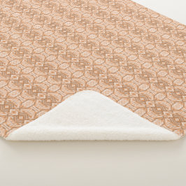 Staccato Orange Abstrakte Weiche Pastellkunst Sherpadecke