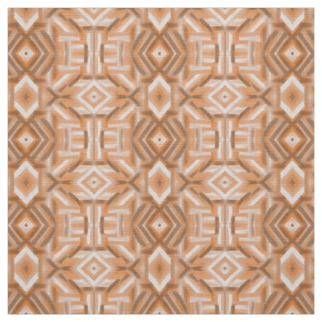 Staccato Orange Abstrakte Weiche Pastellkunst Stoff (Muster)