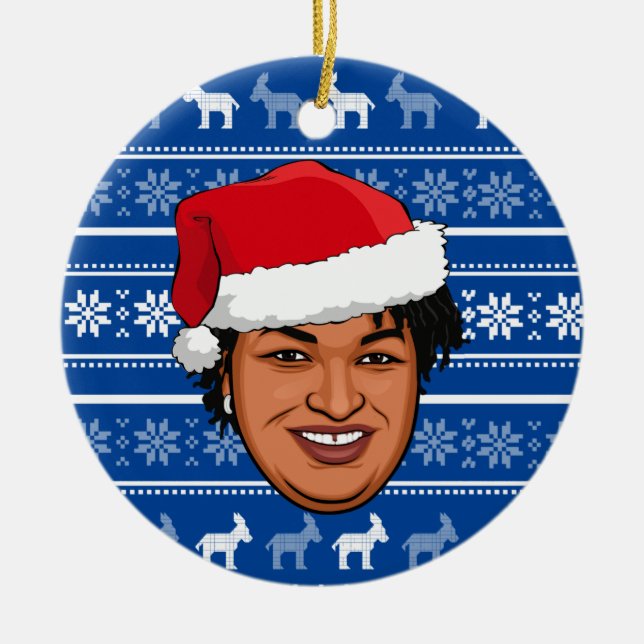 STACEE ABRAMS Weihnachten Keramik Ornament (Vorne)