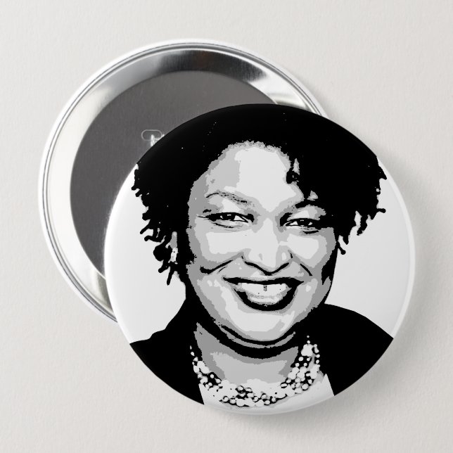 Stacey Abrams Button (Vorne & Hinten)