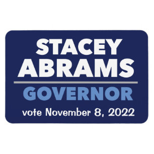 Stacey Abrams Governor Auto Magnet mit Datum!