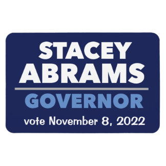 Stacey Abrams Governor Auto Magnet mit Datum!