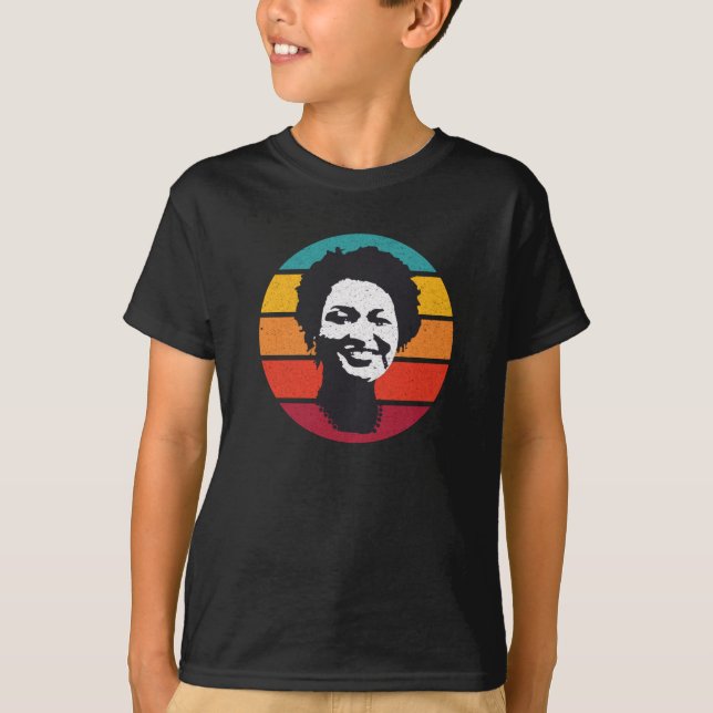 Stacey Abrams Progressive Georgia Retro T-Shirt (Vorderseite)