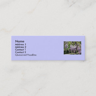 Staceys Blumenmusters Mini Visitenkarte