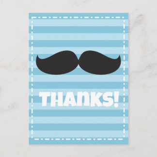 Stache Blue Postkarte