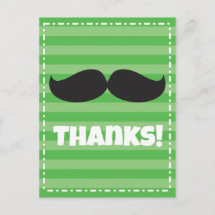 Stache Green Postkarte