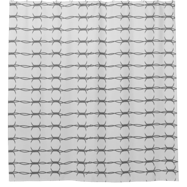 Stacheldraht Duschvorhang (Vorderseite)
