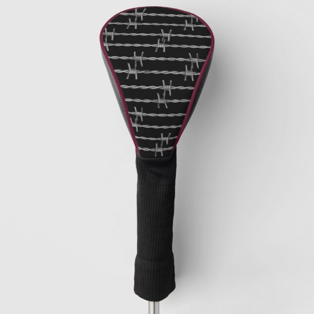 Stacheldraht Golf Headcover (Vorderseite)
